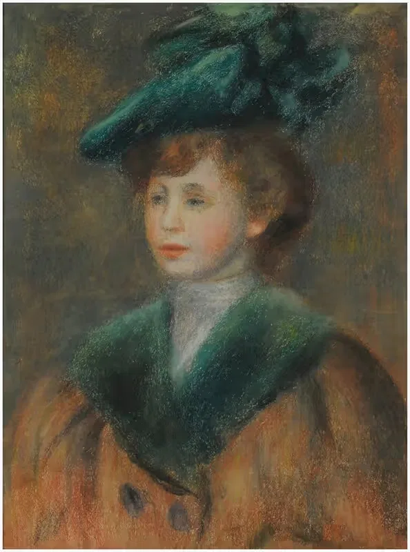 Young Woman in a Green Hat — Pierre-Auguste Renoir