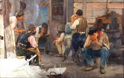 Час обеда by Пио Колливадино, 1903 — digital art print download