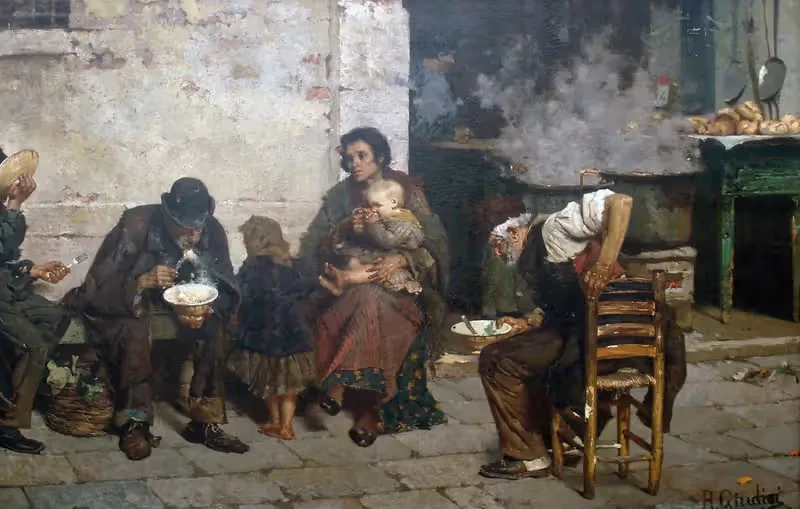 Суп для бедных by Рейнальдо Джудичи, 1884 — digital art print download