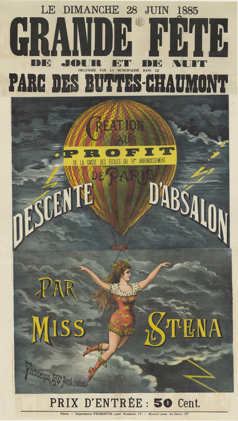 Descente d'Absalon par Miss Stena — Faddegon & Cie