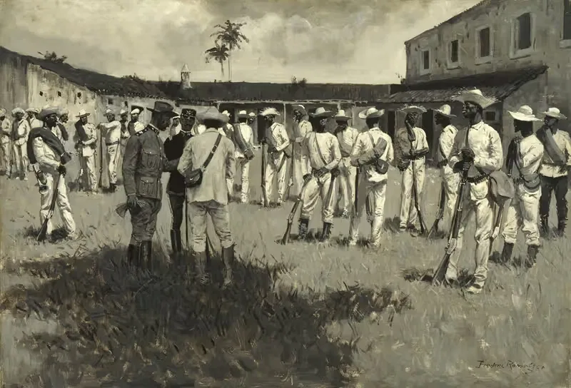 Распускание армии Гомеса by Фредерик Ремингтон, 1899 — digital art print download