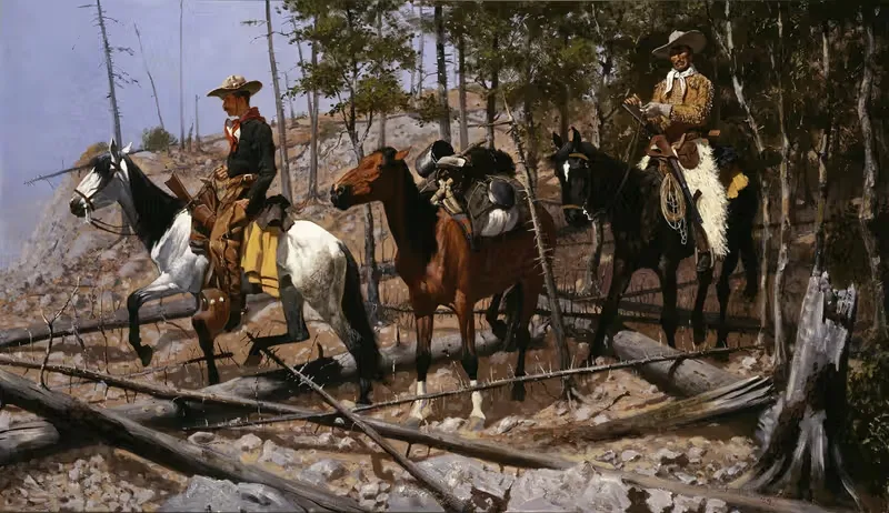 Поиск пастбищ для скота by Фредерик Ремингтон, 1889 — digital art print download
