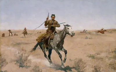 Побег by Фредерик Ремингтон, 1895 — digital art print download