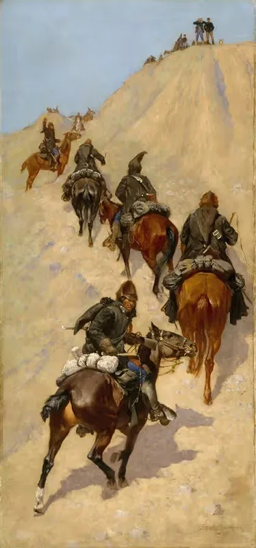 Скауты поднимаются на гору by Фредерик Ремингтон, 1891 — digital art print download