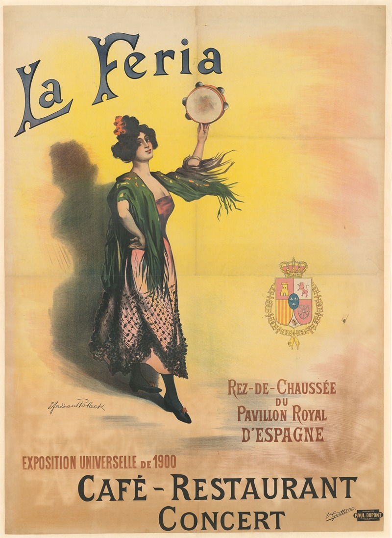 La Feria. Exposition Universelle de 1900 by Ferdinand Pollack, 1900 — digital art print download
