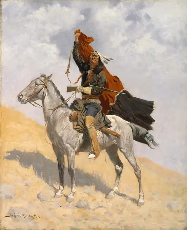 Сигнал одеяла by Фредерик Ремингтон, 1896 — digital art print download