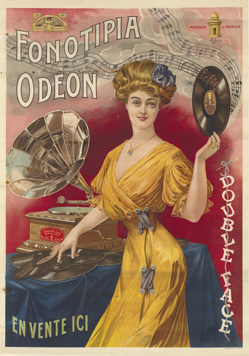Fonotipia Odéon, double face. En vente ici — Ferdinand-Léon Ménétrier