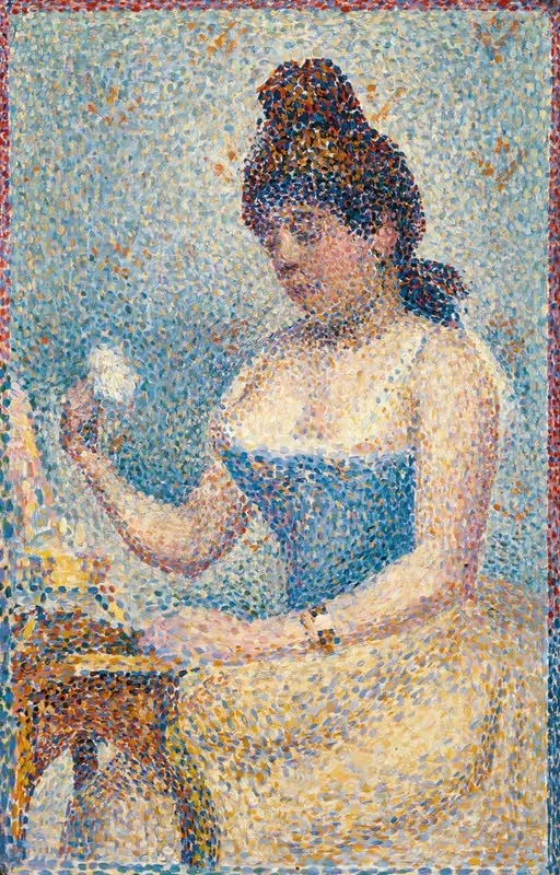 Young Woman Powdering Herself — Georges Seurat