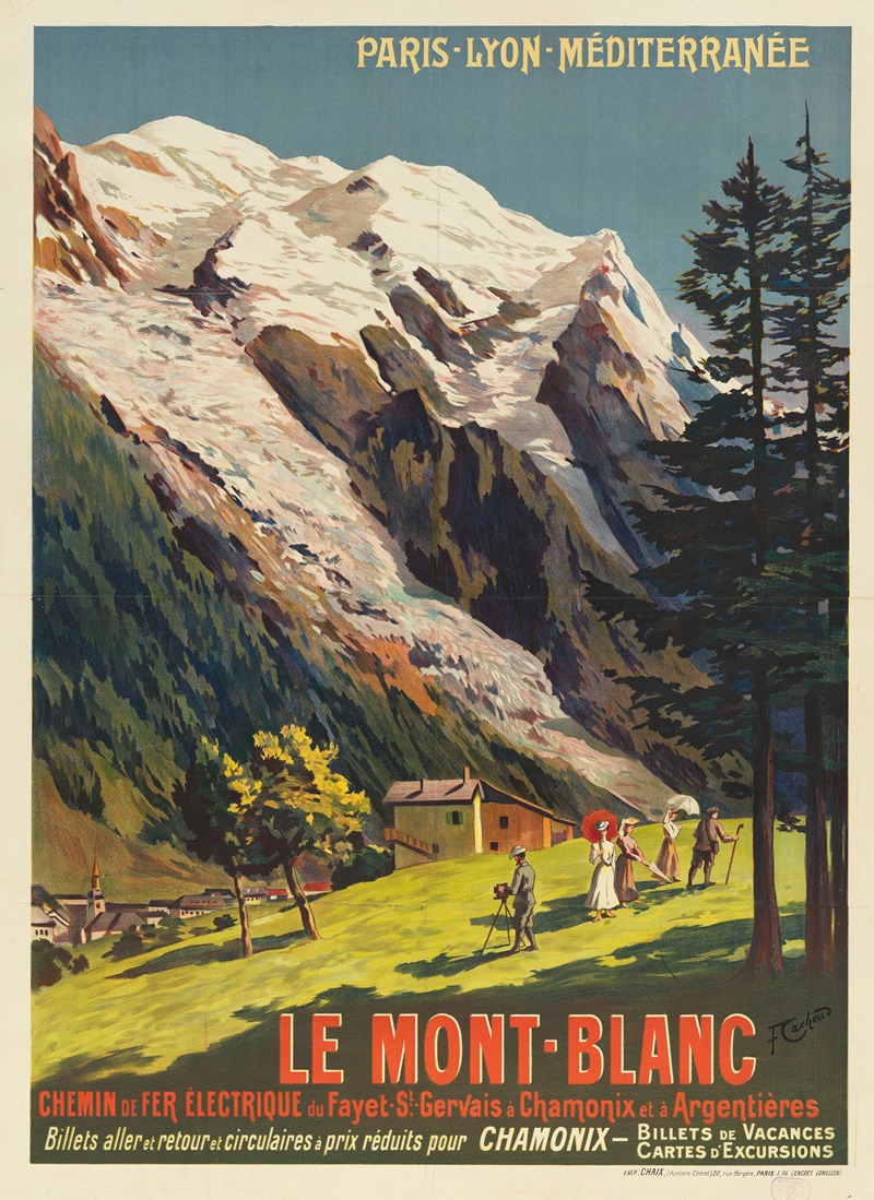 Paris-Lyon-Méditerranée. Le Mont-Blanc by Франсуа Кашуд, 1906 — digital art print download