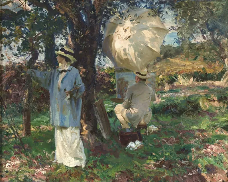 Эскизисты by Джон Сингер Сарджент, 1913 — digital art print download