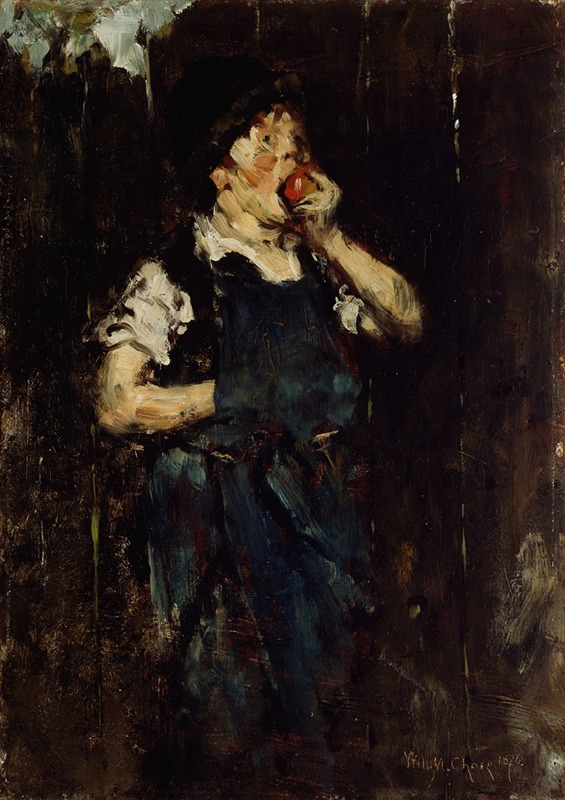 The Apprentice (Boy with Apple) by William Merritt Chase, 1876 — digital art print download