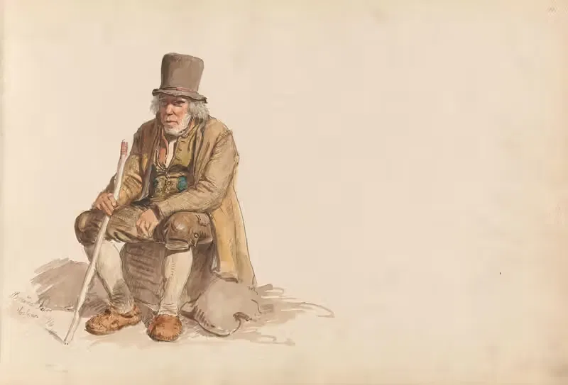 Брура Пир, Воссеванген by Адольф Тидеманд, 1855 — digital art print download