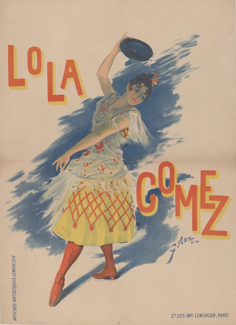 Lola Gomez by Жорж Бертен Скотт, 1895-1900 — digital art print download