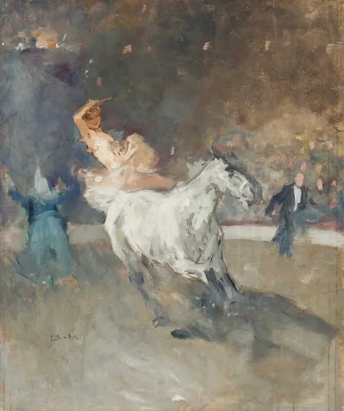 Zirkusreiterin in der Manege — Brynolf Wennerberg