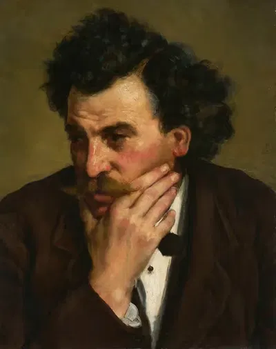 Мужской портрет by Эрнст Хэнсслер, 1878 — digital art print download