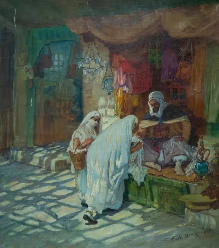 Базар by Фредерик Артур Бриджман — digital art print download