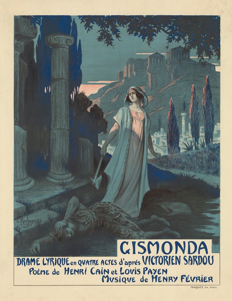 Gismonda by Georges Antoine Rochegrosse, 1919 — digital art print download