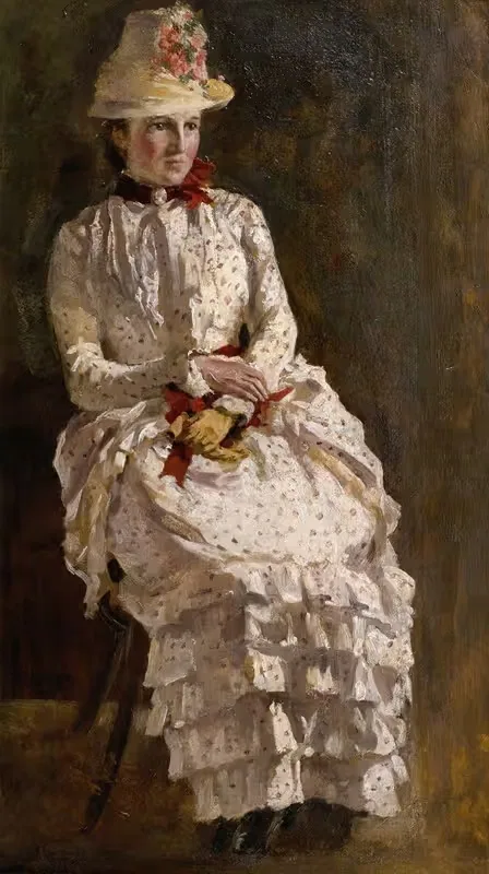 Frau im Sommerkleid — Hermann Groeber