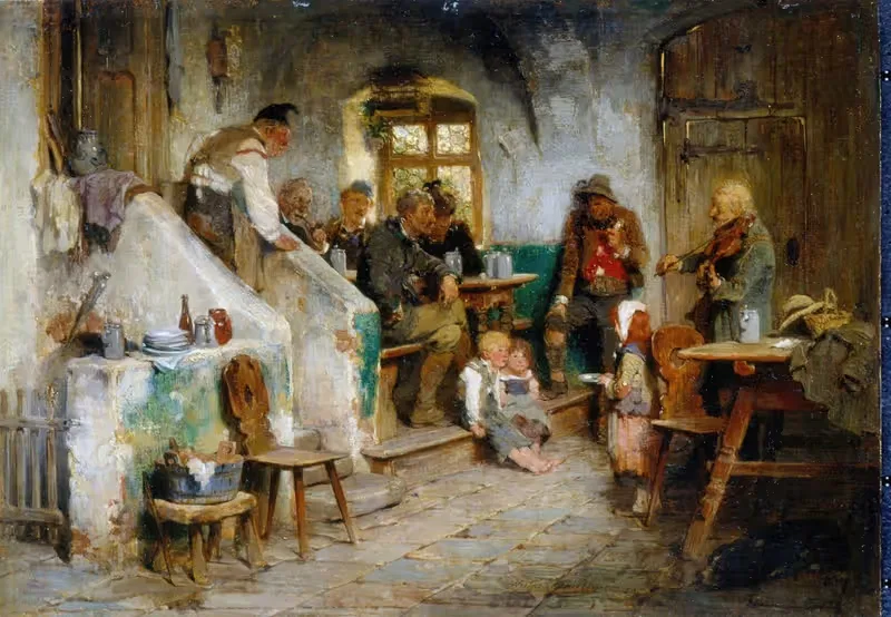 Гейгер в трактире by Хьюго Кауфманн, 1875 — digital art print download