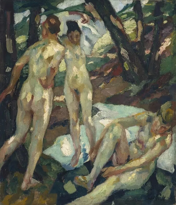 Купающиеся by Лео Путц, 1911 — digital art print download