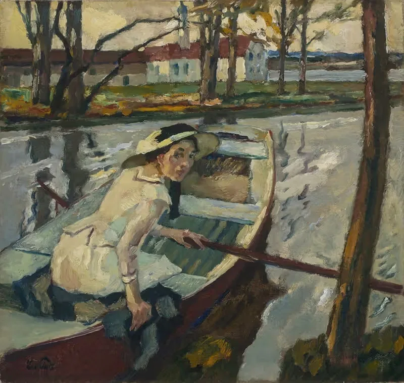 Ruderpause (Hartmannsberg) by Leo Putz, 1911 — digital art print download