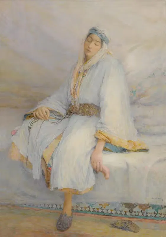 A Moroccan in Repose by Louis Auguste Girardot, 1892 — digital art print download