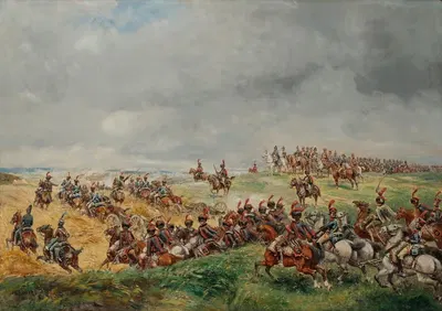 Napoléon donne l'ordre d'assaut à Iéna le 14 octobre 1806 by Paul Emile Léon Perboyre, 1854 — digital art print download