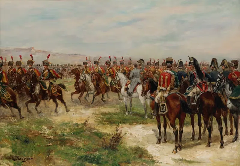 Napoléon parmi sa cavalerie — Paul Emile Léon Perboyre