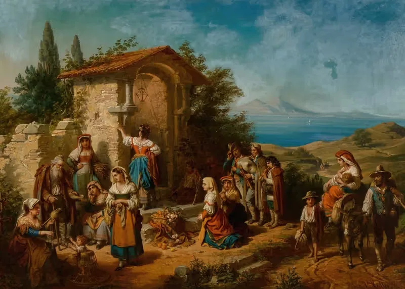 In the Italian countryside — Robert Antoine Müller