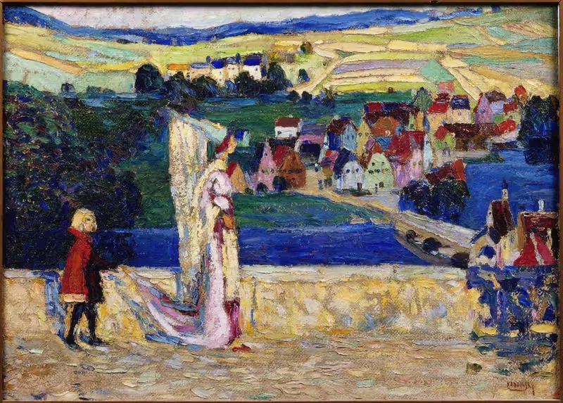 Promenade (Sketch) by Wassily Kandinsky, 1903 — digital art print download