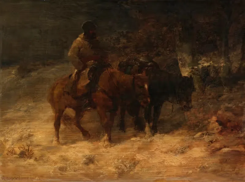 Die Heimkehr by Adolf Schreyer — digital art print download