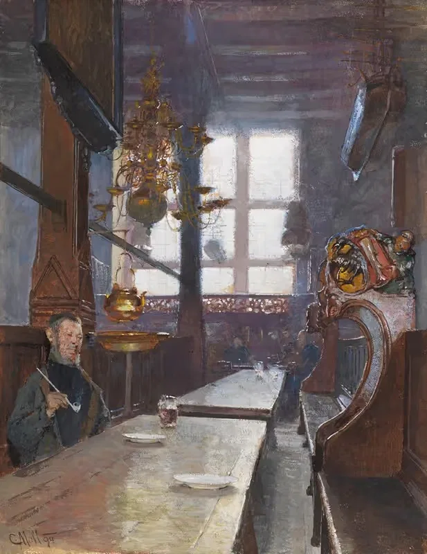 Шиферный дом в Любеке by Карл Молл, 1894 — digital art print download