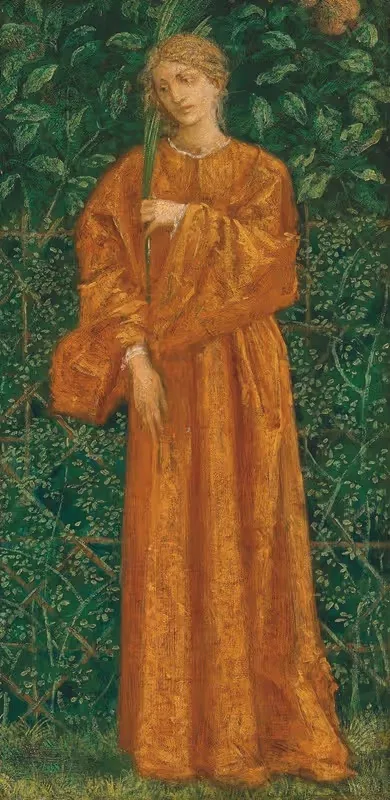 A female figure holding a palm — Charles Fairfax Murray