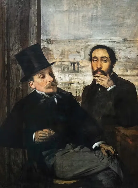 Дега и Эварист де Валерн by Эдгар Дега — digital art print download