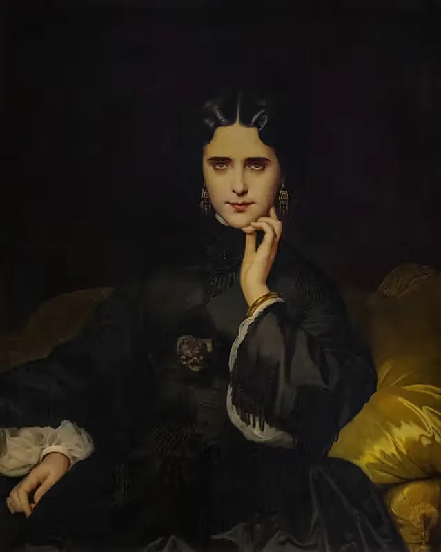 Мадам де Лойн by Южен Эммануэль Амори Дюваль, 1862 — digital art print download
