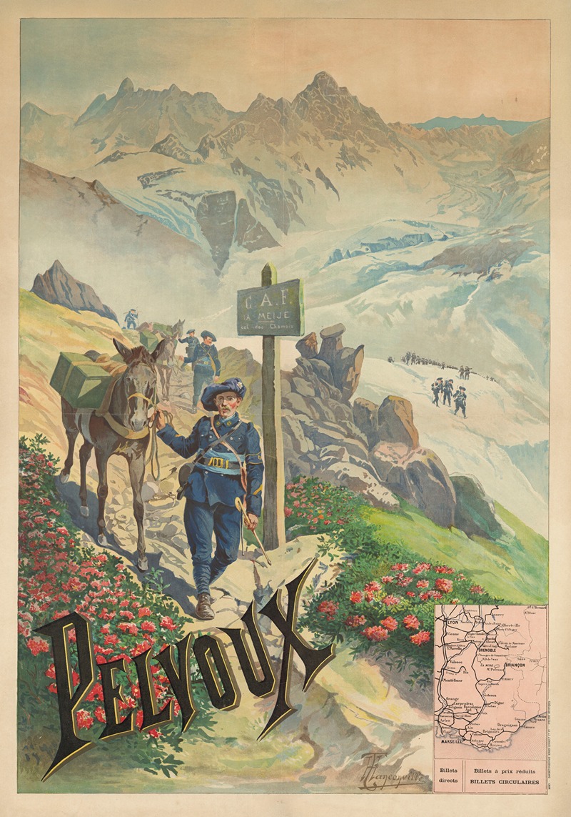 P. L. M. Pelvoux by Henri Ganier, 1895-1900 — digital art print download