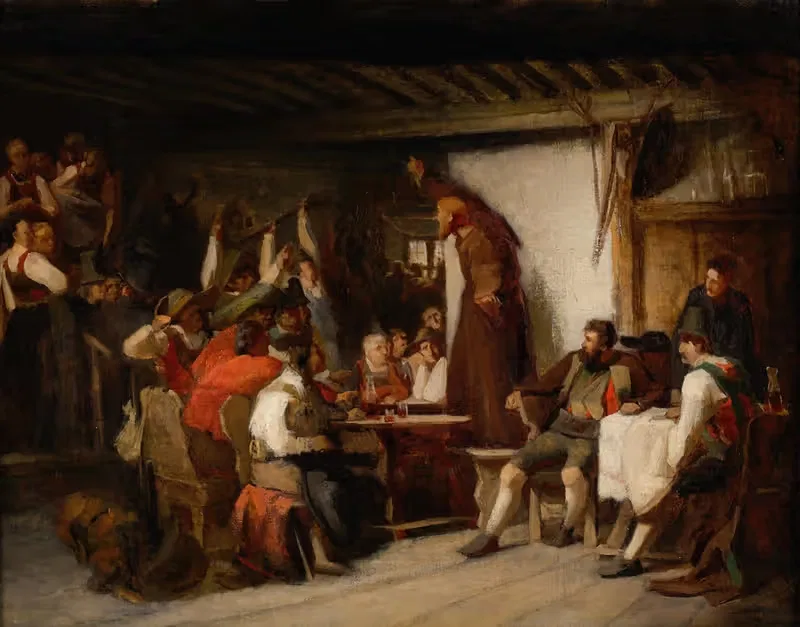 Aufruf zum Tiroler Aufstand — Franz von Defregger