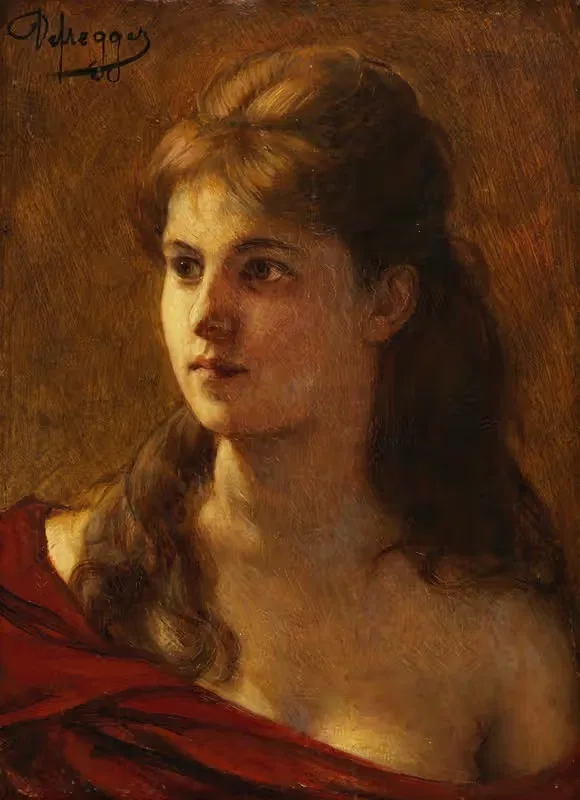 Mädchenporträt by Franz von Defregger — digital art print download