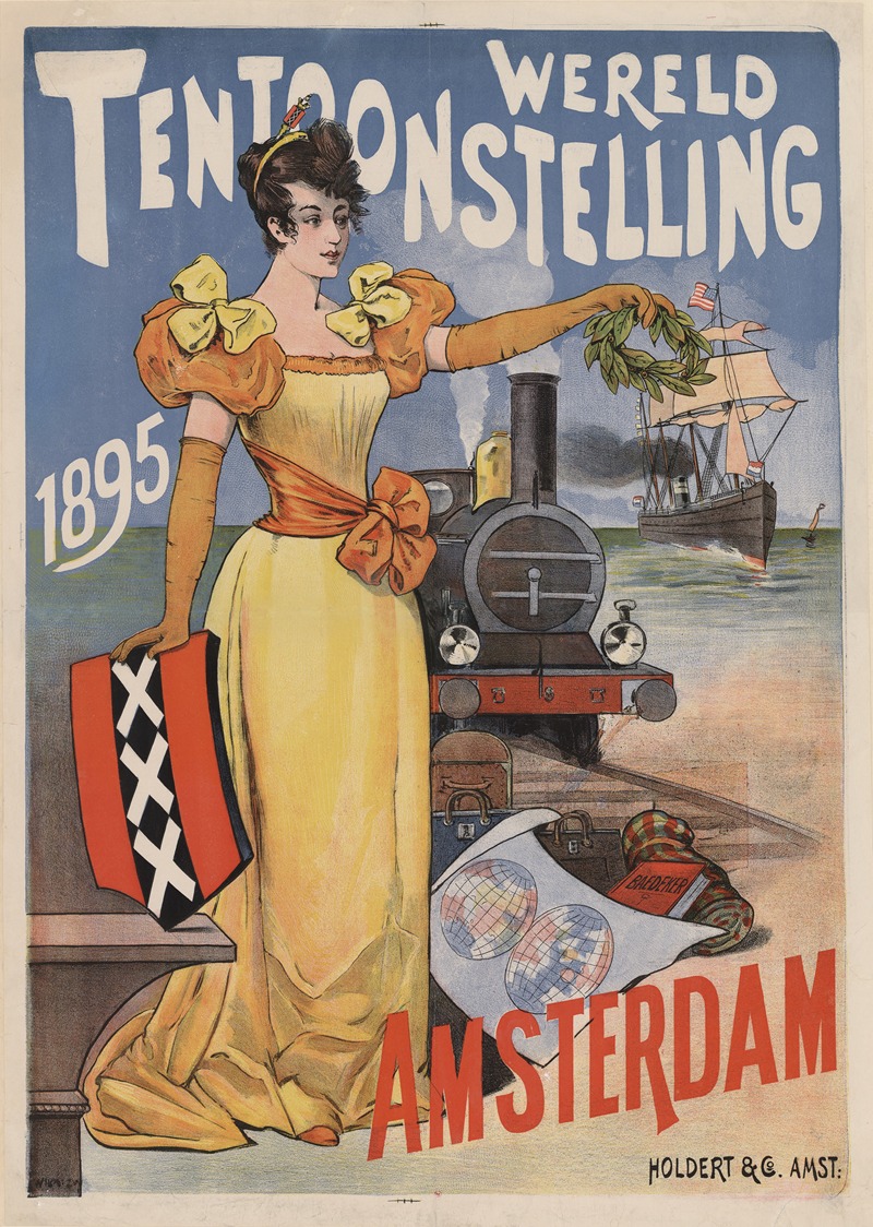 Wereld Tentonnstelling 1895 by Holdert & Co, 1895 — digital art print download