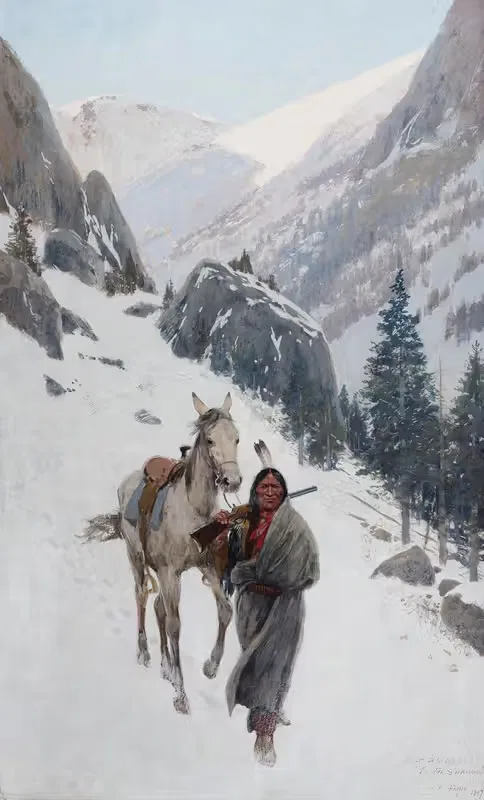 Первый эскиз для 'В тени' by Генри Фарни, 1897 — digital art print download