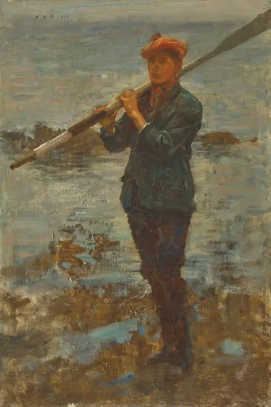 Молодой человек с веслом by Генри Скотт Таке, 1918 — digital art print download