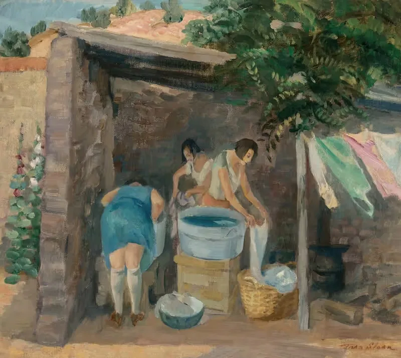 Стирка, Санта-Фе by Джон Слоун, 1926 — digital art print download