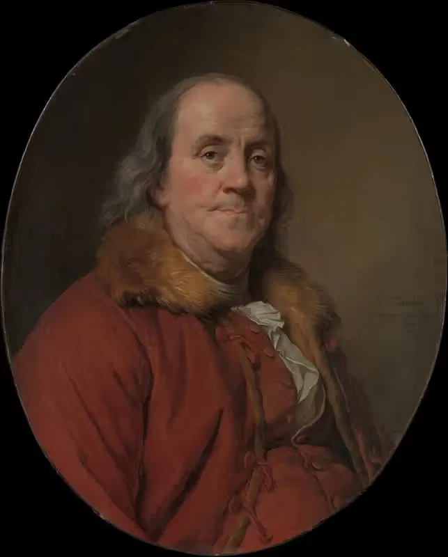 Бенджамин Франклин (1706–1790) by Жозеф Сифред Дюплессис, 1706–1790 — digital art print download