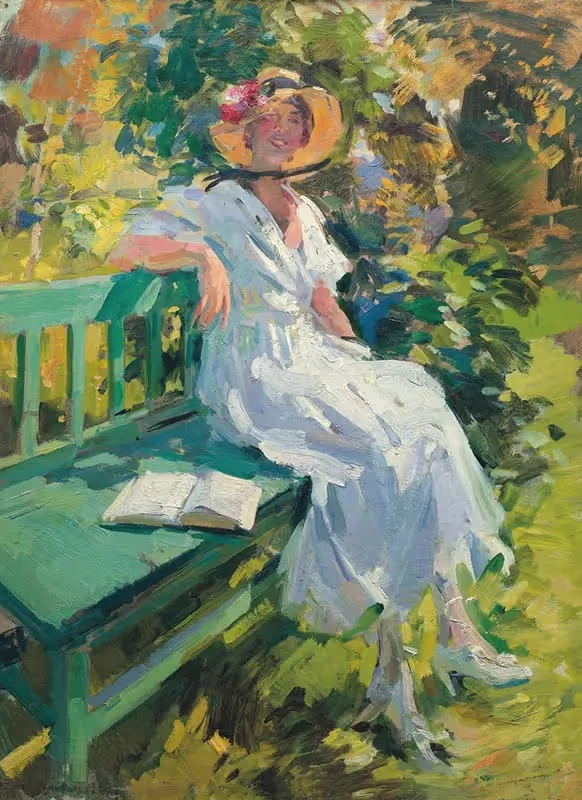 В саду by Константин Алексеевич Коровин — digital art print download