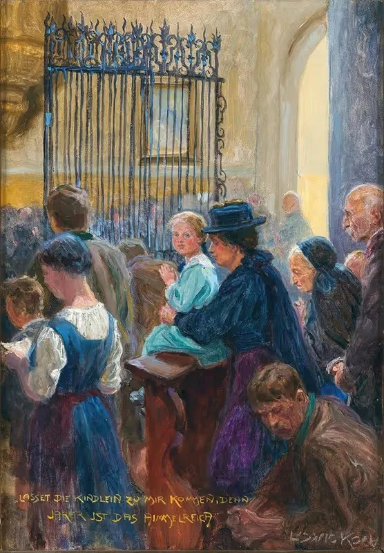 On the Way to Church — Ludwig Koch