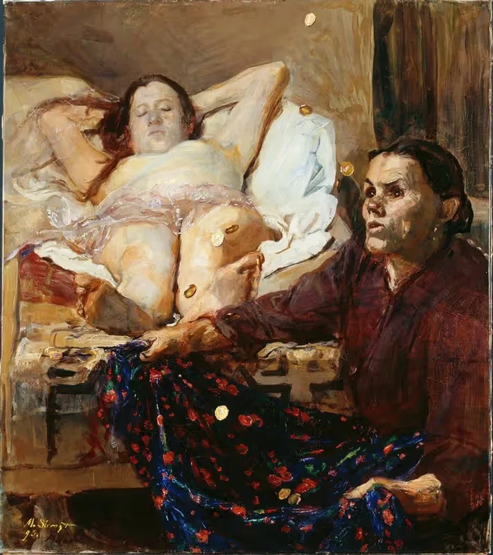 Даная by Макс Слевогт, 1895 — digital art print download