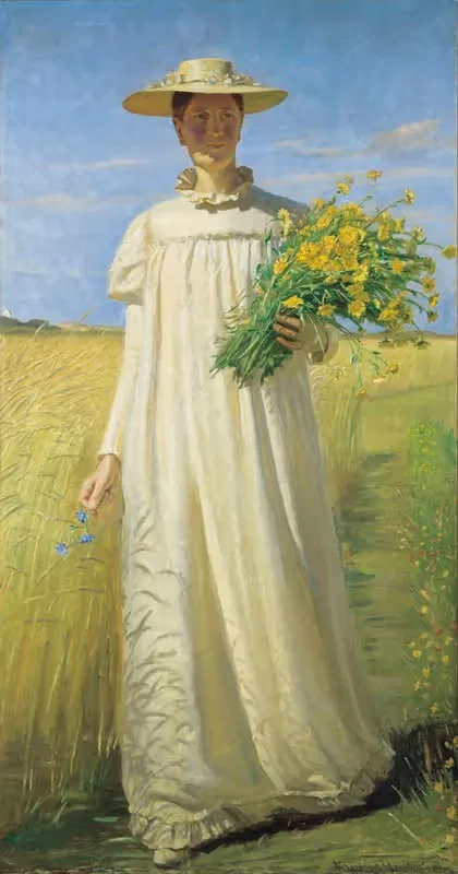 Анна Анчер возвращается с поля by Майкл Анчер, 1902 — digital art print download