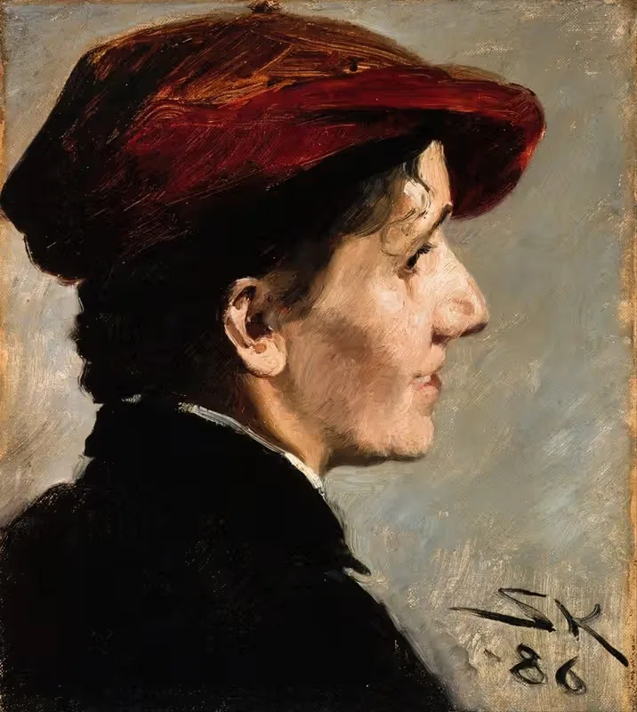 Marianne Stokes by Peder Severin Krøyer, 1886 — digital art print download