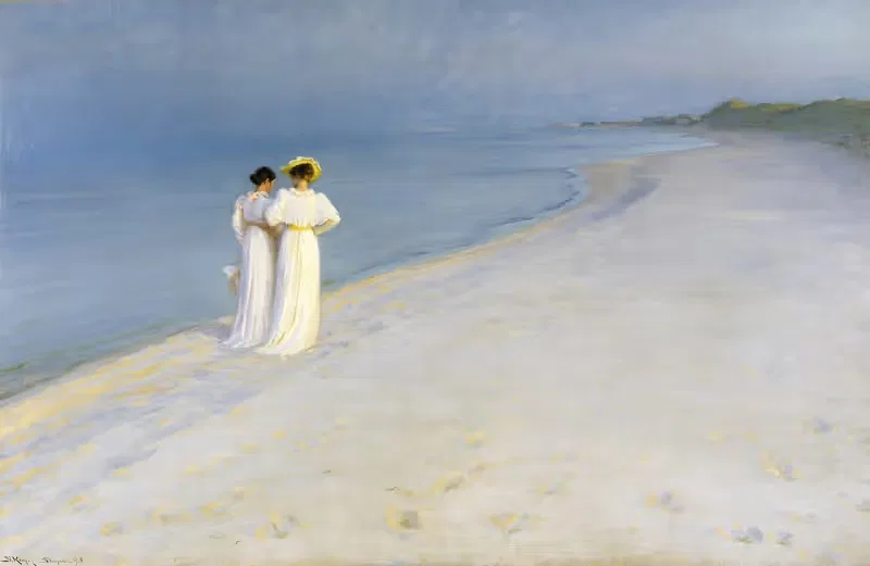 Летний вечер на южном пляже by Педер Северин Крёер, 1893 — digital art print download
