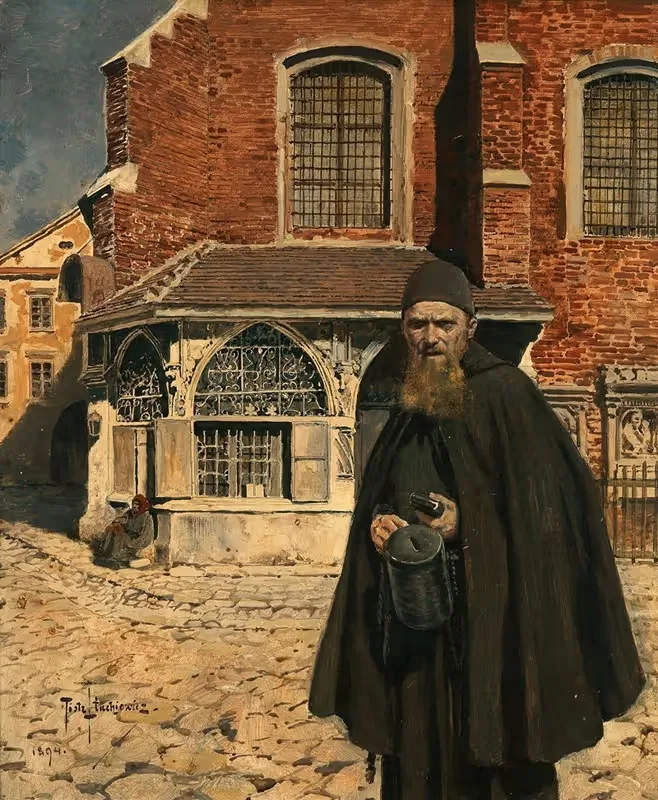 Сбор милостыни by Пётр Стахевич, 1894 — digital art print download